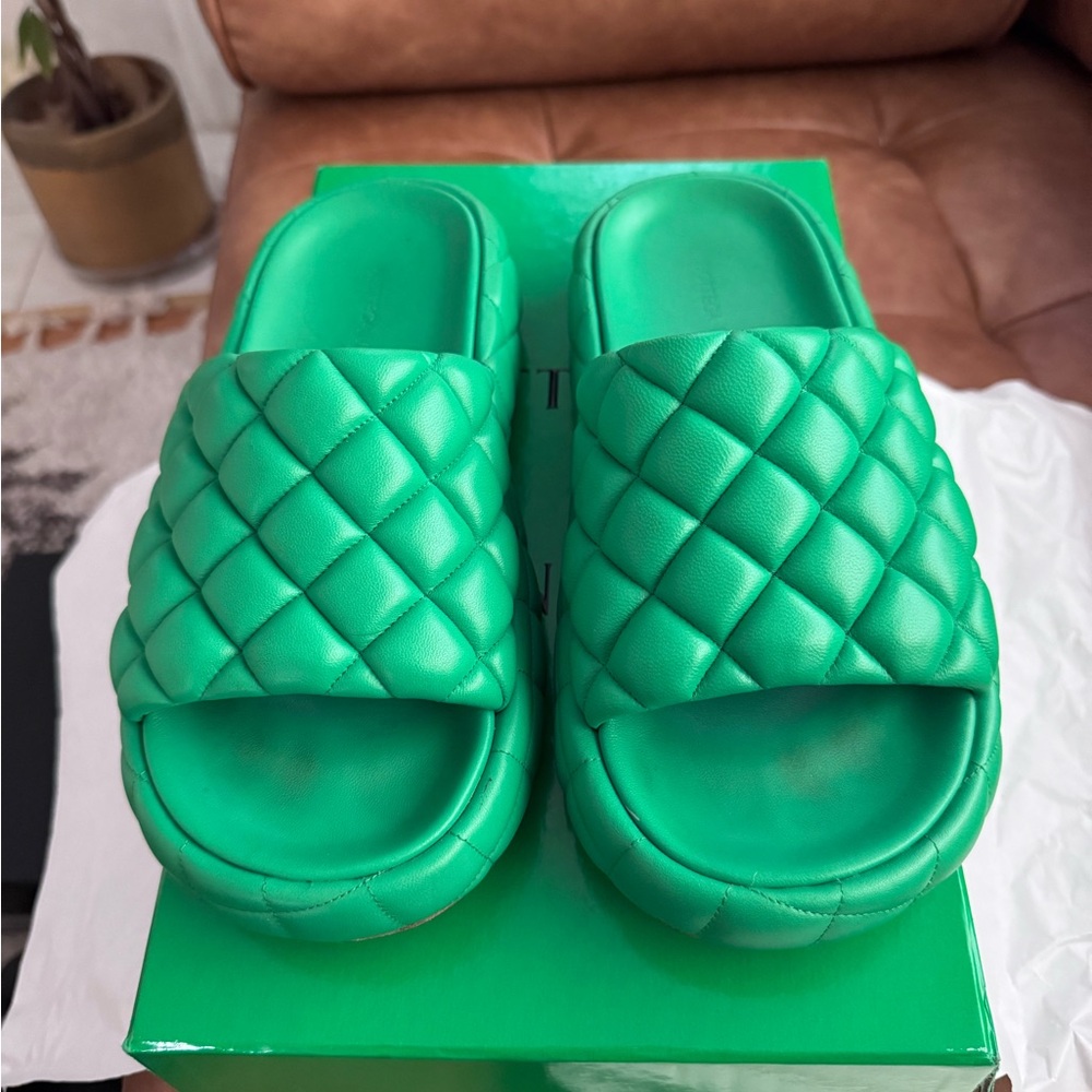 Bottega Veneta Leather Slides